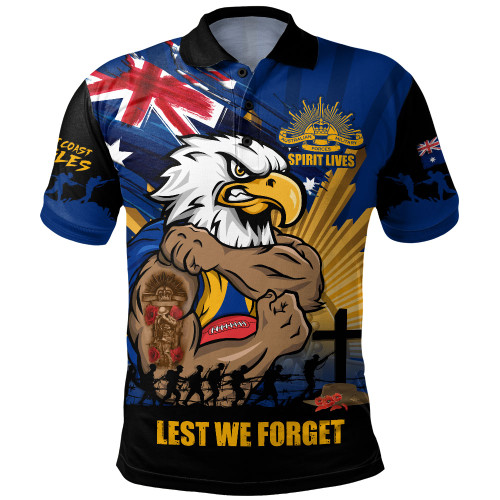 West Coast Eagles Polo Shirt ANZAC Day Honour And Football Legacy