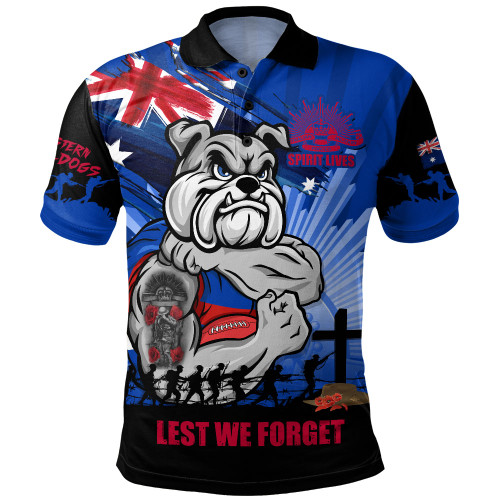 Western Bulldogs Polo Shirt ANZAC Day Honour And Football Legacy