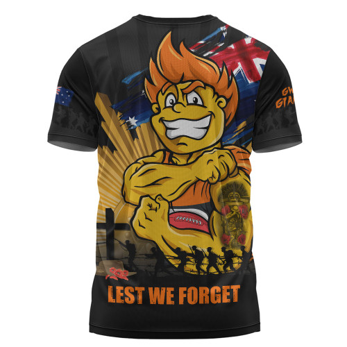 GWS GIANTS T-Shirt ANZAC Day Honour And Football Legacy