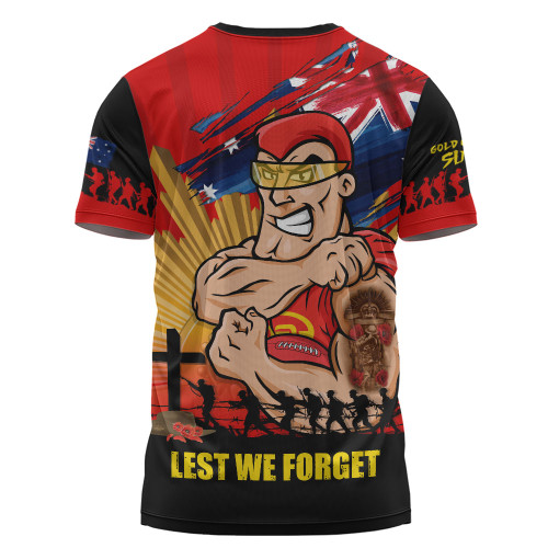 Gold Coast SUNS T-Shirt ANZAC Day Honour And Football Legacy
