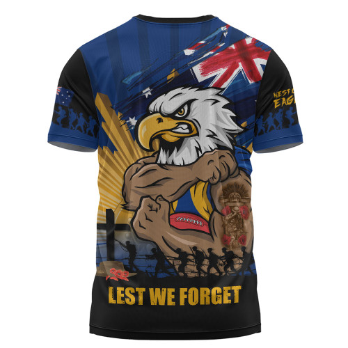 West Coast Eagles T-Shirt ANZAC Day Honour And Football Legacy
