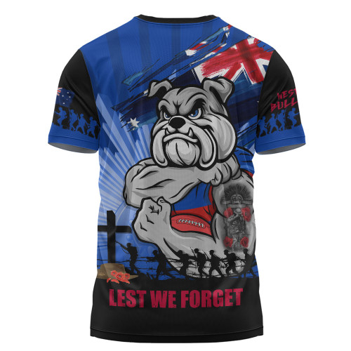 Western Bulldogs T-Shirt ANZAC Day Honour And Football Legacy