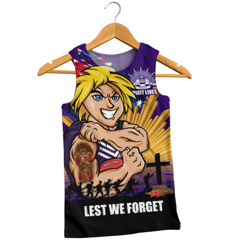 Fremantle Men Singlet ANZAC Day Honour And Football Legacy