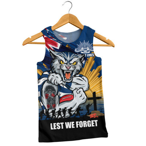 Geelong Cats Men Singlet ANZAC Day Honour And Football Legacy