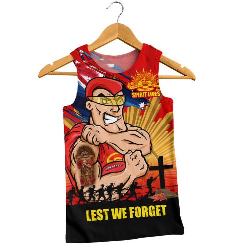 Gold Coast SUNS Men Singlet ANZAC Day Honour And Football Legacy