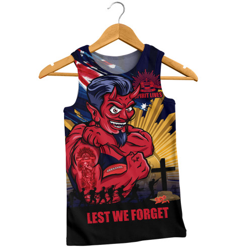 Melbourne Men Singlet ANZAC Day Honour And Football Legacy