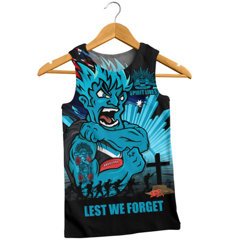 Port Adelaide Men Singlet ANZAC Day Honour And Football Legacy