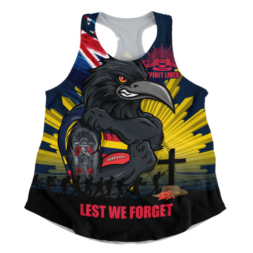 Adelaide Crows Women Racerback Singlet ANZAC Day Honour And Football Legacy
