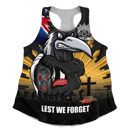 Collingwood Women Racerback Singlet ANZAC Day Honour And Football Legacy