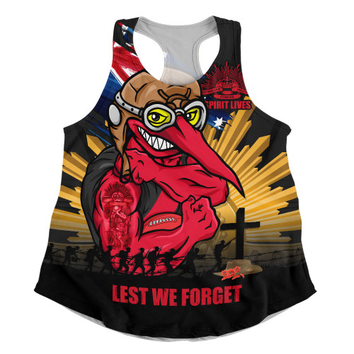 Essendon Women Racerback Singlet ANZAC Day Honour And Football Legacy