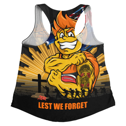 GWS GIANTS Women Racerback Singlet ANZAC Day Honour And Football Legacy