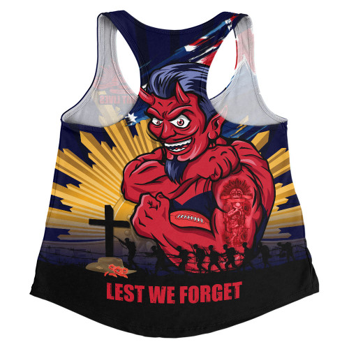 Melbourne Women Racerback Singlet ANZAC Day Honour And Football Legacy