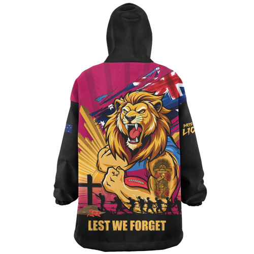 Brisbane Lions Snug Hoodie ANZAC Day Honour And Football Legacy