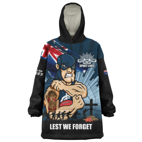 Carlton Snug Hoodie ANZAC Day Honour And Football Legacy