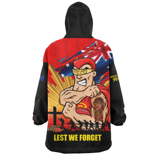 Gold Coast SUNS Snug Hoodie ANZAC Day Honour And Football Legacy