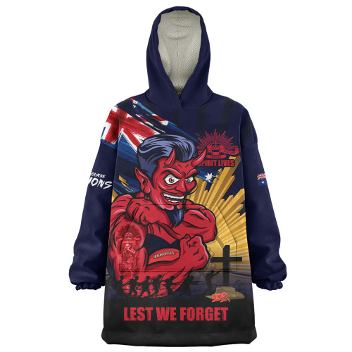 Melbourne Snug Hoodie ANZAC Day Honour And Football Legacy