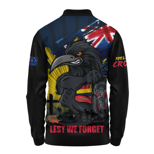 Adelaide Crows Long Sleeve Polo Shirt ANZAC Day Honour And Football Legacy