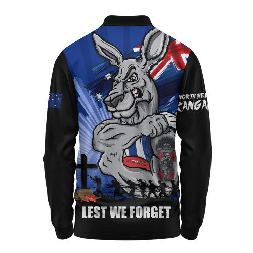 North Melbourne Long Sleeve Polo Shirt ANZAC Day Honour And Football Legacy
