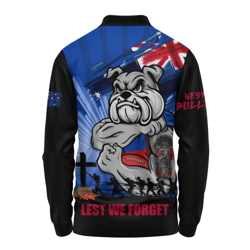 Western Bulldogs Long Sleeve Polo Shirt ANZAC Day Honour And Football Legacy