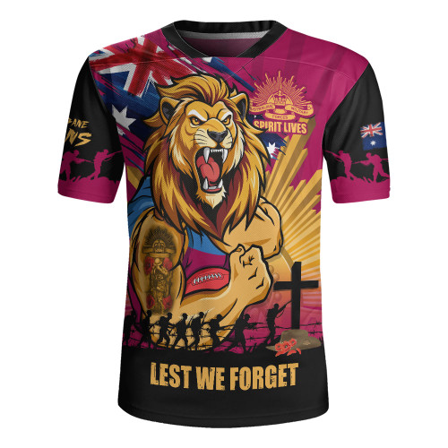 Brisbane Lions Rugby Jersey ANZAC Day Honour And Football Legacy