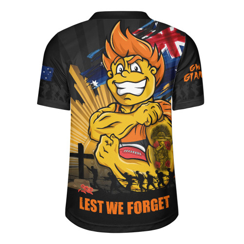 GWS GIANTS Rugby Jersey ANZAC Day Honour And Football Legacy