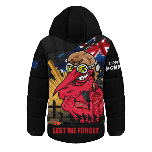 Essendon Hooded Padded Jacket ANZAC Day Honour And Football Legacy