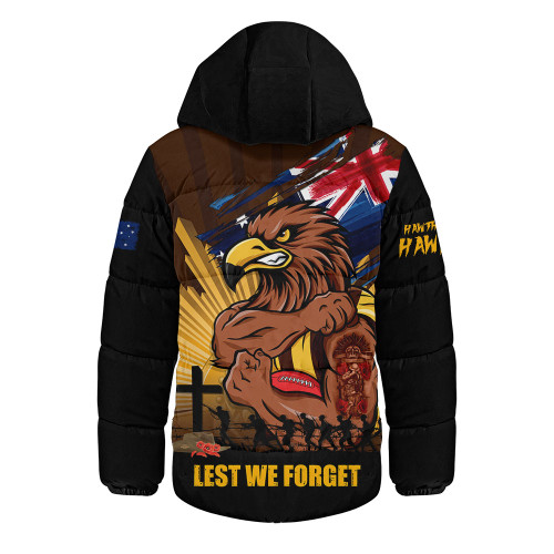 Hawthorn Hooded Padded Jacket ANZAC Day Honour And Football Legacy