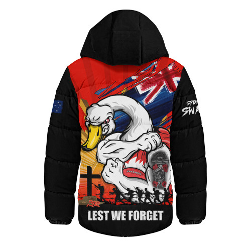 Sydney Swans Hooded Padded Jacket ANZAC Day Honour And Football Legacy