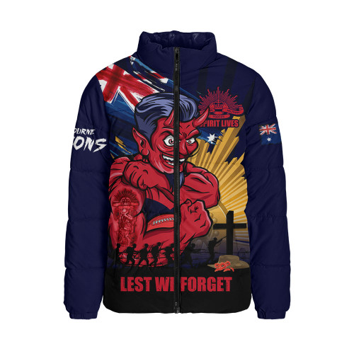 Melbourne Padded Jacket ANZAC Day Honour And Football Legacy