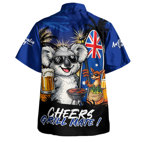 Australia Hawaiian Shirt Australia Day Coastal BBQ Beer Summer Vibes