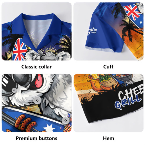Australia Hawaiian Shirt Australia Day Coastal BBQ Beer Summer Vibes