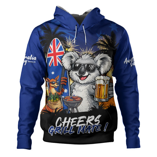 Australia Hoodie Australia Day Coastal BBQ Beer Summer Vibes