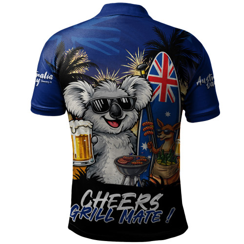Australia Polo Shirt Australia Day Coastal BBQ Beer Summer Vibes