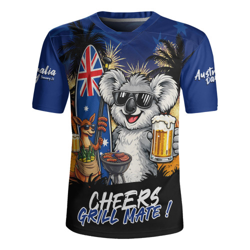 Australia Rugby Jersey Australia Day Coastal BBQ Beer Summer Vibes