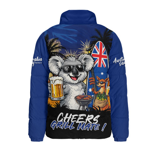 Australia Padded Jacket Australia Day Coastal BBQ Beer Summer Vibes