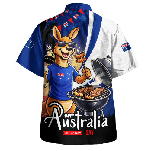 Australia Hawaiian Shirt Australia Day Kangaroo Summer Fest Celebration