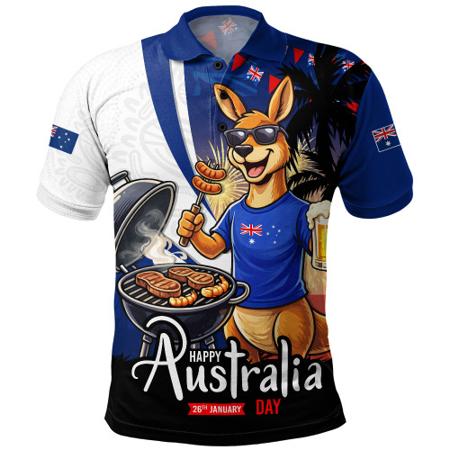 Australia Polo Shirt Australia Day Kangaroo Summer Fest Celebration