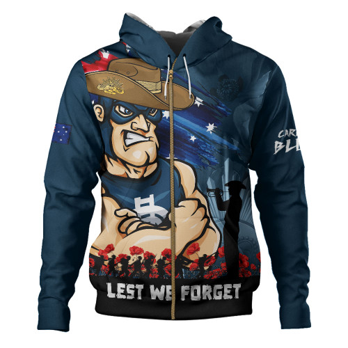 Carlton Hoodie ANZAC Inspired Football Fan Memorial Design