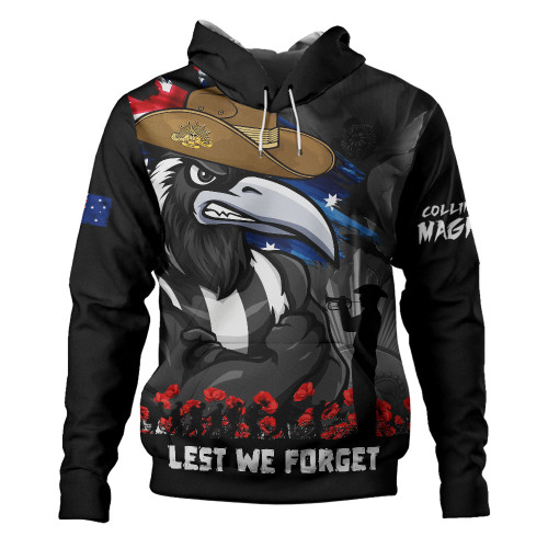 Collingwood Hoodie ANZAC Inspired Football Fan Memorial Design