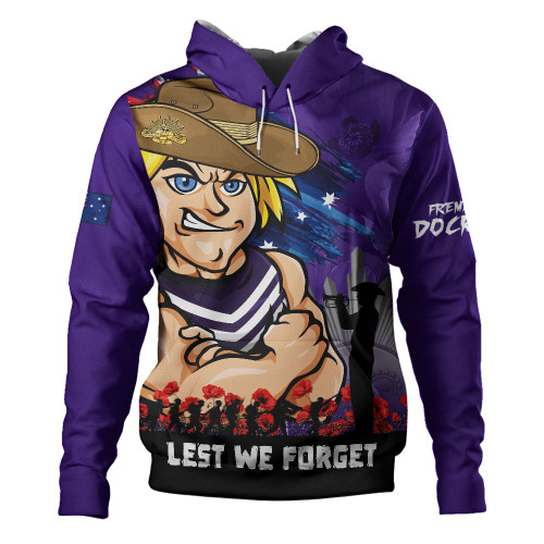 Fremantle Hoodie ANZAC Inspired Football Fan Memorial Design