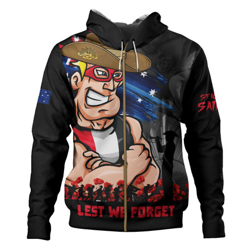 St Kilda Hoodie ANZAC Inspired Football Fan Memorial Design