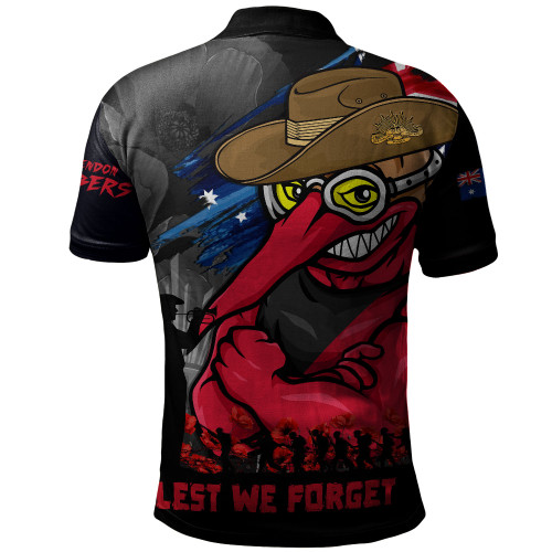 Essendon Polo Shirt ANZAC Inspired Football Fan Memorial Design