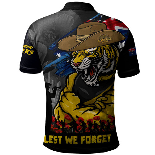 Richmond Polo Shirt ANZAC Inspired Football Fan Memorial Design
