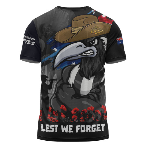 Collingwood T-Shirt ANZAC Inspired Football Fan Memorial Design