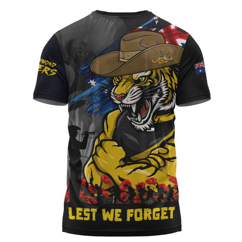 Richmond T-Shirt ANZAC Inspired Football Fan Memorial Design