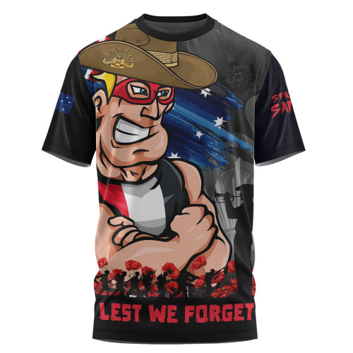 St Kilda T-Shirt ANZAC Inspired Football Fan Memorial Design