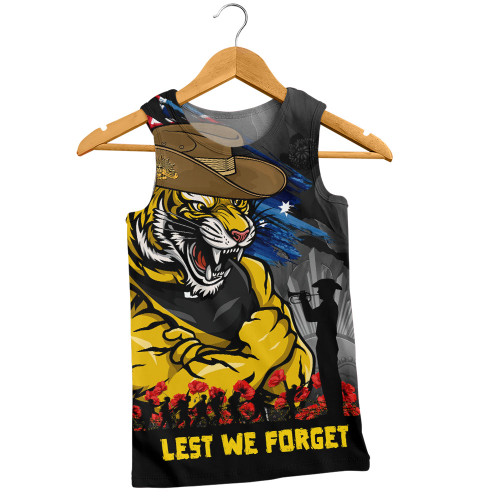 Richmond Men Singlet ANZAC Inspired Football Fan Memorial Design
