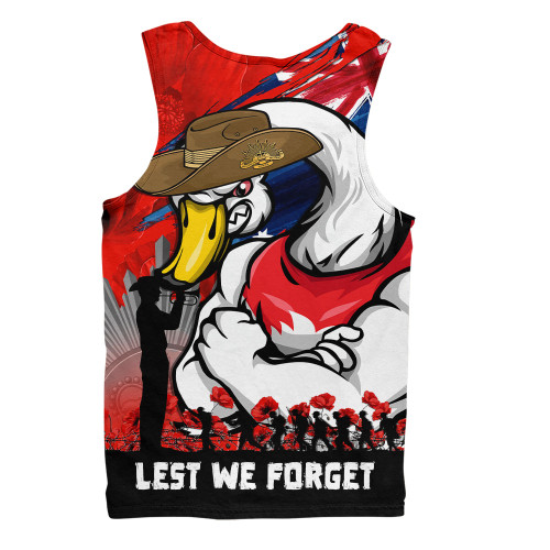 Sydney Swans Men Singlet ANZAC Inspired Football Fan Memorial Design