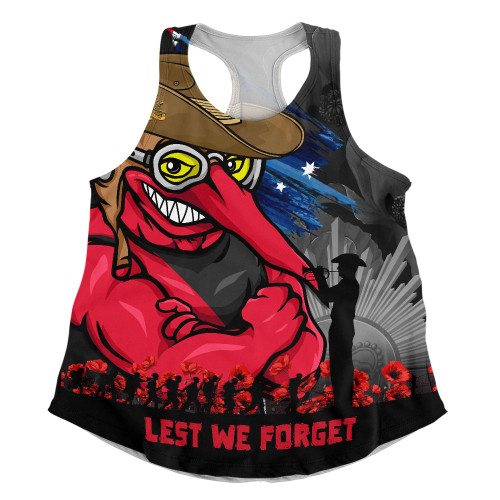 Essendon Women Racerback Singlet ANZAC Inspired Football Fan Memorial Design