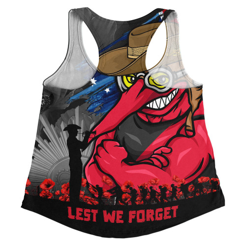 Essendon Women Racerback Singlet ANZAC Inspired Football Fan Memorial Design